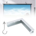 thumbnail image 4 of 4Pcs Projector Curtain Hanger Projector Screen L-Bracket Mounting Hanger Holder Adjustable Extension Mount Stand, 4 of 8