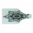 thumbnail image 1 of Mandala Cutting Board, Boho Lotus Flower Microcosm Motif Unique Retro Theme, Decorative Tempered Glass Cutting and Serving Board, Wine Bottle Shape, Purple Brown and Teal, by Ambesonne, 1 of 1