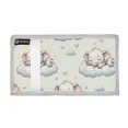 thumbnail image 2 of JIALIOU Nylon Trifold Card Wallet with ID Window Zipper Pocket for Men Women Teen Sleeping Elephants on Clouds, 2 of 7