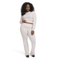 thumbnail image 5 of Mills by Millie Bobby Brown Women's Long Sleeve Crop Cable Sweater, Sizes XXS-XXL, 5 of 12