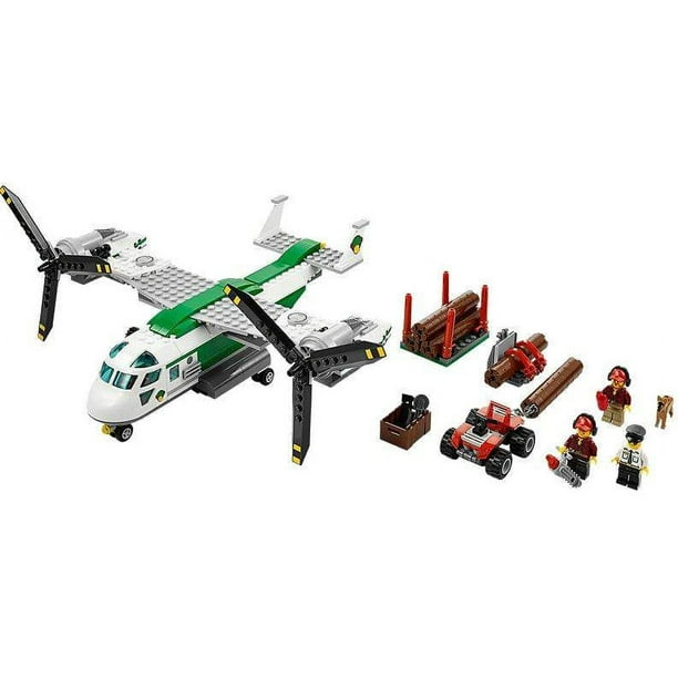 LEGO Hélicoptère Cargo City et Quadbike ATV avec 3 Figurines 60021