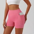 thumbnail image 5 of Garbnen Biker Shorts Women Tights High Waisted Yoga Short Breathable Outdoor Running Athletic Women's Shorts with Pockets S, 5 of 8