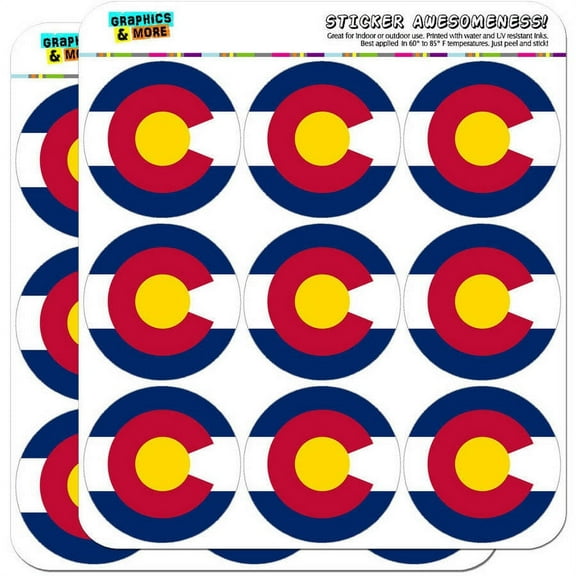Colorado State Flag 18 2" Planner Calendar Scrapbooking Crafting Stickers