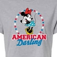 thumbnail image 3 of Disney - American Darling Minnie - Juniors Cropped Cotton Blend T-Shirt, 3 of 5