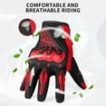 thumbnail image 2 of BSDDP RH-A0123 Motorcycle Racing Gloves with PVC Shell Knuckle Protection, Non-Slip Palm & Adjustable Wrist Fastener Tape - Breathable Mesh Material, Blue XXL Size for Outdoor Riding Safety and, 2 of 7