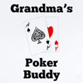 thumbnail image 2 of CafePress - Grandmas Poker Buddy Body Suit - Baby Light Bodysuit, Size Newborn - 24 Months, 2 of 4