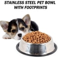 thumbnail image 5 of Minzimin Stainless Steel Dog Cat Bowl with Rubber Base 4 Pack Pet Feeder and Water Bowls Stackable Non-Slip Puppy Dishes for Small Medium Animals Kitten Rabbit, 5 of 7