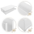 thumbnail image 3 of FENGGUIQU 2Pcs White Desktop Storage Rack Classroom Organizer for Documents Books and Office Supplies, 3 of 8