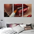 thumbnail image 3 of Ullo0ord Red Lip Posters Art Prints Home Kitchen Living Room Decor Classroom Bedroom Aesthetics Decoration (24×36inch,Framed), 3 of 4