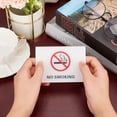 thumbnail image 3 of 6 unidades de letreros de mesa acrílicos de doble cara con la leyenda "Prohibido fumar". Indicador de escritorio con logotipo de no fumador. Letrero de mesa de advertencia de "Prohibido fumar"., 3 of 5