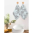 thumbnail image 2 of Natural Trees Branches Kitchen Dish Towels for Drying Dishes Set of 3, Colored Birds Vintage Rustic Blue Waffle Weave Microfiber Hand Tea Bathroom Towels Quick Dry & Absorbent Towel 12x12, 2 of 7