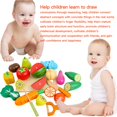 thumbnail image 4 of Ounissouiy 17 Uds. Juguete para cortar frutas para niños, juguete para jugar a las casitas, cortar frutas, verduras de plástico, comida, Juegos de imaginación, 4 of 6