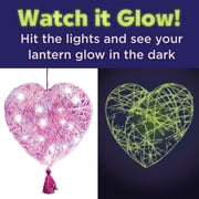 Creativity for Kids String Art Heart Light Kit | Create a Glowing Heart Lantern | DIY Craft for Kids (Ages 8+)