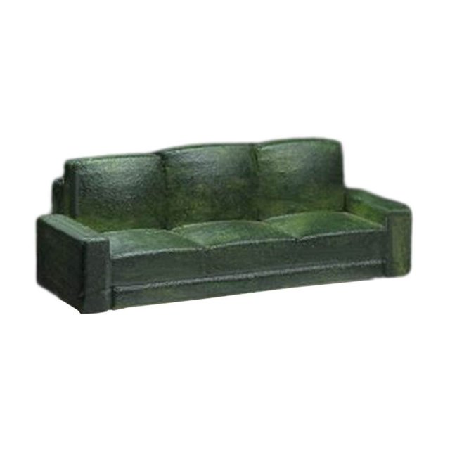 pitrice 1/64 Mini Ornaments Miniature Figurines Model DIY Craft Projects Lightweight Long Sofa