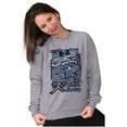 thumbnail image 3 of Angry Smurf Cartoon Manga Mashup Sweatshirt for Men or Women Brisco Brands S, 3 of 6
