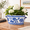 10.6", variant on Blue And White Ceramic Planter Pot, 7.4" & 10.6" Sizes, Indoor Decorative Cachepot Vase