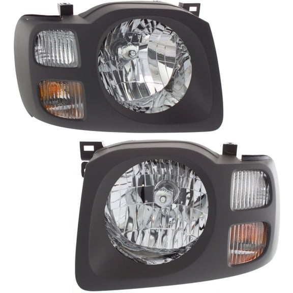 KarParts360 For 2002 2003 2004 Nissan Xterra Headlight Assembly Pair Driver and Passenger Side w/Bulbs For NI2502147 NI2503147