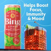 Bing Beverage Healthy Energy Drinks, Bing Citrus, 12 oz (12 Pack)