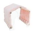 thumbnail image 2 of EHJRE Guinea Pig Hideout Small Animal Hide Shelter, Opening, No Bottom Acrylic Warm Easy Access Hedgehog Tunnel Tent Cage Accessories pink, 2 of 8