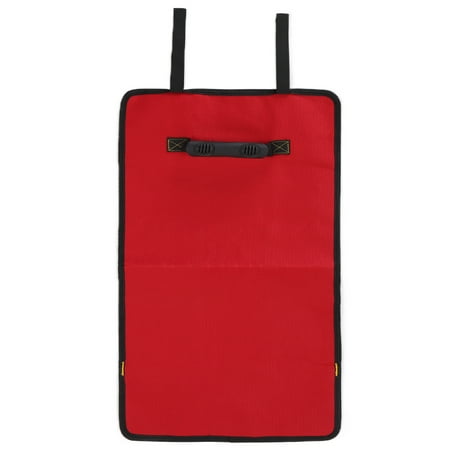

General Tool Bag Large Capacity Oxford Cloth RollUp Tool Bag Repair Tool Roll Pouch(Red )