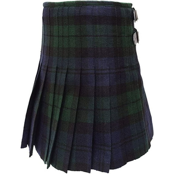 Claymore Imports Kid's Budget Kilt, Black Watch Clan Tartan Kilt for Boys, Girls & Babies. Scottish Black and Green Kilt for Kids (Black Watch, 20"-23" W X 9" L 1-2 Years)