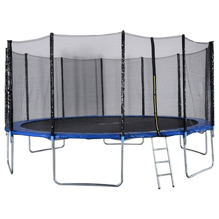 Gymax 16FT Trampoline Combo Bounce Jump Safety Enclosure Net