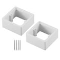 thumbnail image 1 of Caja de cable de cable de 2 piezas de cable con tornillos de 40 mm espaciadores de placas de pared para sala de estar de dormitorio de la oficina casa, 1 of 8