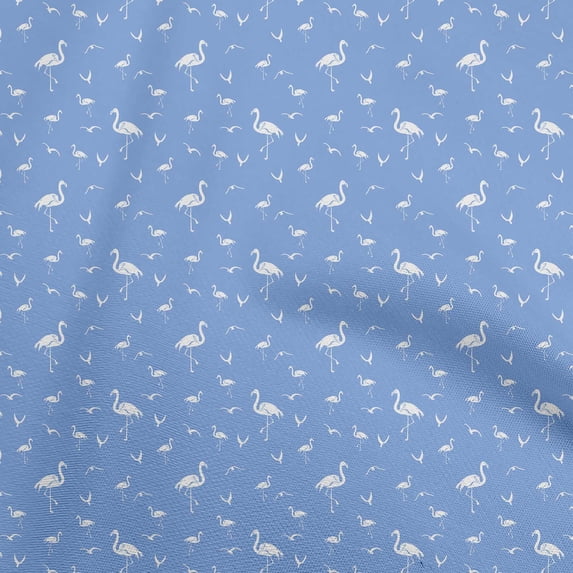 oneOone Cotton Cambric Medium Purple Fabric Flamingo Dress Material Fabric Print Fabric By The Yard 56 Inch Wide