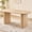 Oval Base Natural, variant on 70.9" Large Dining Table for 4, [Rounded Edges] [Fully Assembled Table Base] Modern Wood Kitchen Dinner Table, Easy Setup, Natural
