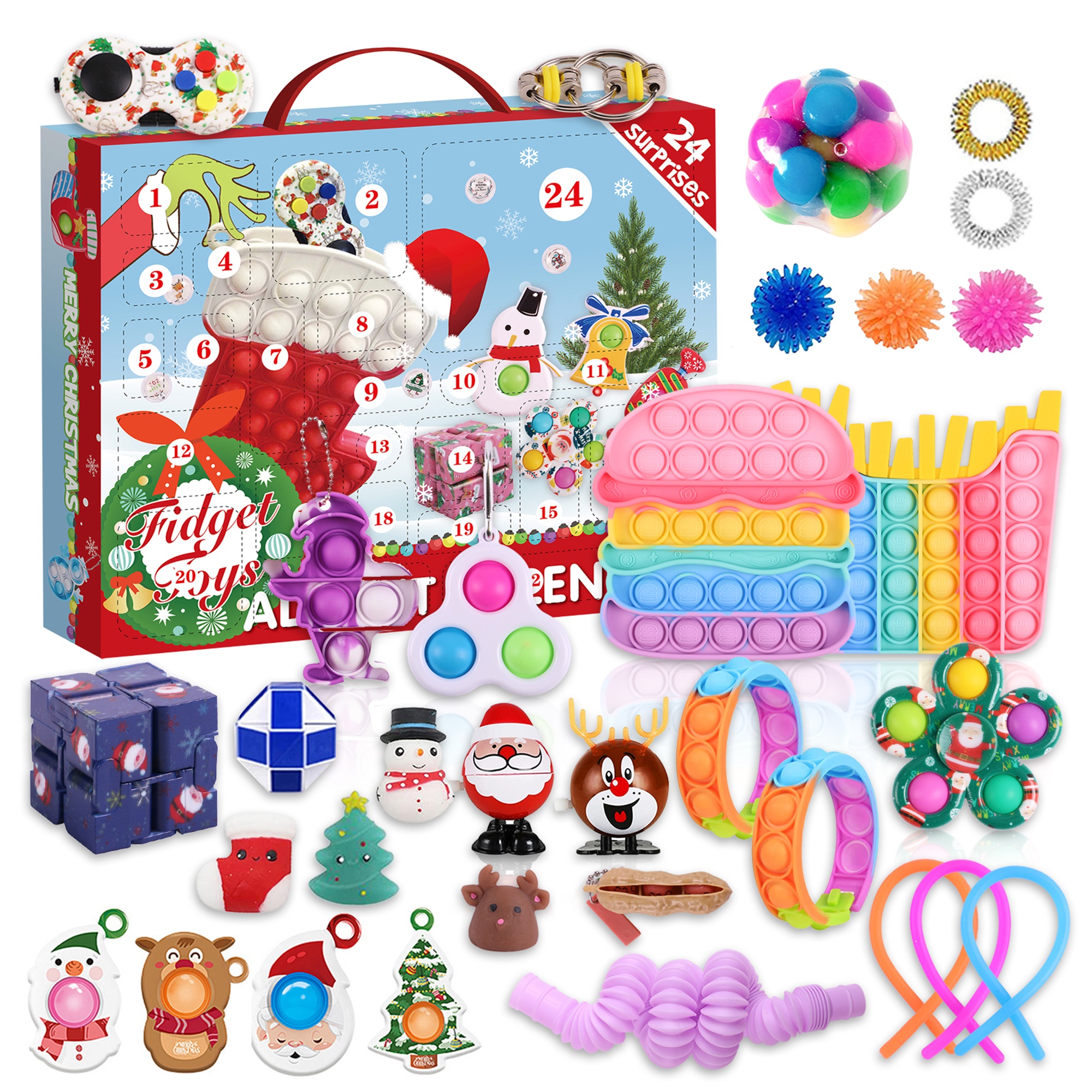Zoiuytrg Advent Calendars 2021 Fidget Advent Calendar Toys Gift Boxes