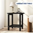 thumbnail image 4 of Cobiod Adirondack Outdoor Side Table，All Weather Patio End Table Single Layer for Balcony Garden Pool Fire Pit，black, 4 of 9