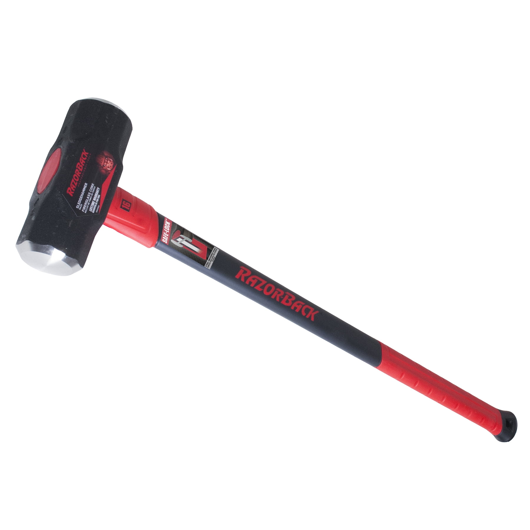 RazorBack 3117000 16 Lb 34" Sledge Hammer With Fiberglass Handle