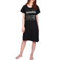 thumbnail image 5 of HDE Womens Sleepwear Cotton Nightgowns Short Sleeve Sleepshirt Print Night Shirt S-5X (Mombie, L/XL), 5 of 5