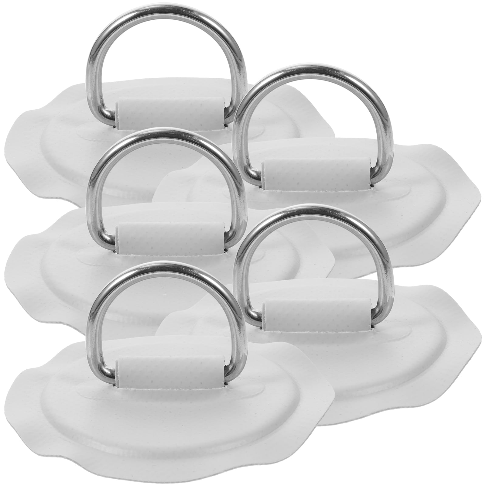 unbranded 15 pcs  D Rings Inflatable Boat Canoe Rope Buckles Stainless Steel D Ring Pad Kayak Supplies