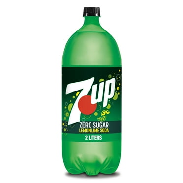 7UP Caffeine Free Zero Sugar Lemon Lime Soda Pop, 2 L, Bottle