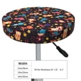 thumbnail image 2 of Uemuo Cute Animals Pattern Round Bar Stool Seat Covers Washable Stool Cushion Slipcover Elastic Bar Chair Covers-, 2 of 7