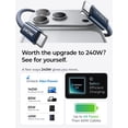 thumbnail image 2 of LISEN 240W Cable USB Tipo C a Tipo C 48W 5A, 2M 2 Unidades Carga Superrápida PD 3.1, Carga Rápida Cable USB C Compatible con iPhone 17/16/15, Galaxy S25/S24/S23 Ultra, Switch 2, Xiaomi 17 Pro Max, 2 of 5