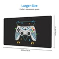 thumbnail image 4 of DouZhe Large Mouse Pad, Fun Joystick Games Controller Non-Slip Waterproof Rubber Keyboard Office Desk Pads Mousepad, 29.5 x 15.8 inches 3mm Thick, 4 of 7