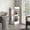 White, variant on 46" 3-Tier Bar Cabinet with Corner Design / Efficient Use of Space, Well-Arranged Bottles in Dining Room