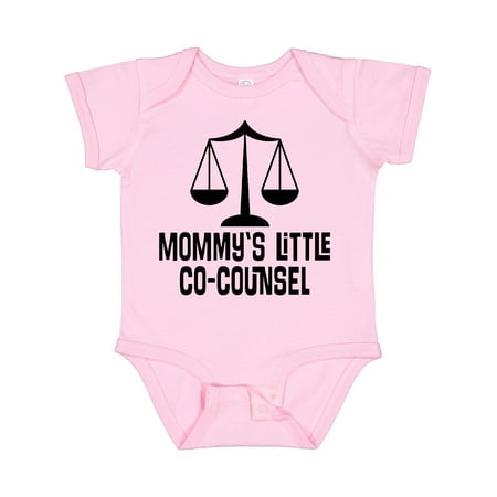 

Inktastic Mommy Little Co Counsel Lawyer Gift Baby Boy or Baby Girl Bodysuit