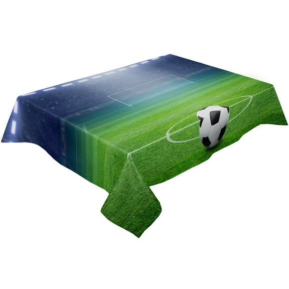 Soccer Balls Football Field Table Cloth Waterproof Dining Tablecloth Kitchen Decorative Coffee Cuisi