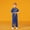 Blue, variant on Boys Outfits & Set Tracksuits Children's Unisex Short Sleeve Shirt with Wushu Trousers Satin Suit Arts Clothing Sets for Sports and Leisure Activities