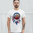 thumbnail image 3 of Tee Hunt American Bald Eagle Dreamcatcher T-shirt Native American Patriotic Men's Tee, White, 5X-Large, 3 of 5
