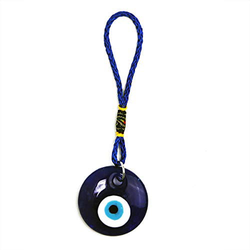 White & Black Evil Eye Car Hanging Ornament LUCKBOOSTIUM Blue Keychain Charm for Home Doors & Bags Pendant Charm for Strength Stability and Wisdom Power Rear View Mirror Accessories 