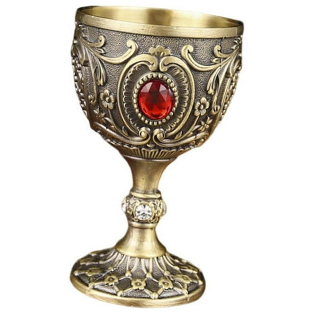 kurtrusly 30ml Mini Goblet Vintage Metal Wine Style Style E Reusable Medieval Cup Shatterproof Style F