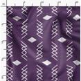 thumbnail image 2 of Soimoi Purple Fabric - By the Yard - 42 Inch Wide - Stripe & Diamond Geometric Print Fabric - Modern and Chic Fusion for Stylish Creations Printed Fabric, 2 of 6