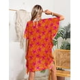 thumbnail image 2 of Ekouaer Women' Swimsuit Coverup Chiffon Floral Bathing Suit Cover Up Ruffled Summer Beachwear Bikini Coverups, 2 of 6