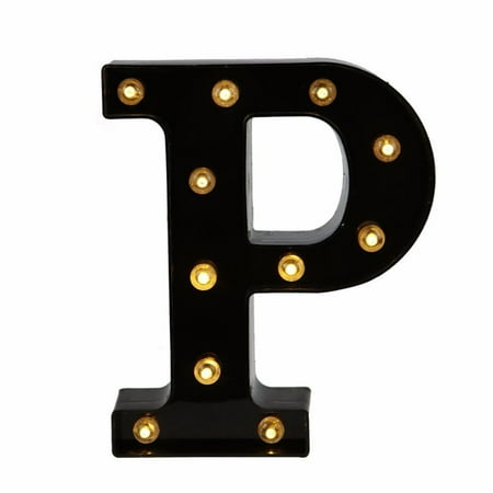 

Led Letter Lights New Design Light Up Black Letters For Events Wedding Party Birthday Home Bar Diy Decoration Letter P