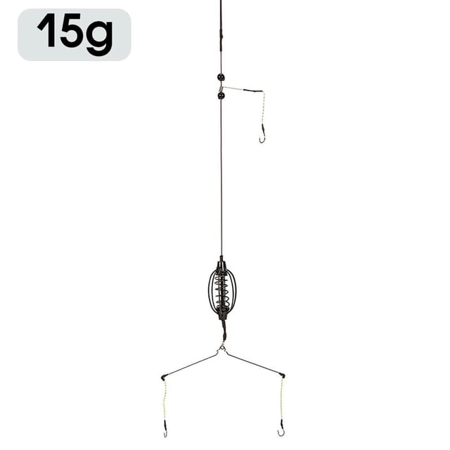 Watermelon Carp Fishing Bait Set, Anti-Snag Spring Hook Kit with Rig Equipment, Slow Release Bait Cage for Lure Fishing, Enhances Efficiency in Complex Underwater Environments