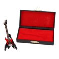 thumbnail image 3 of Bass Model Miniature Wooden Simulation Guitar Model Musical Instrument OrnamentsRed, 3 of 5